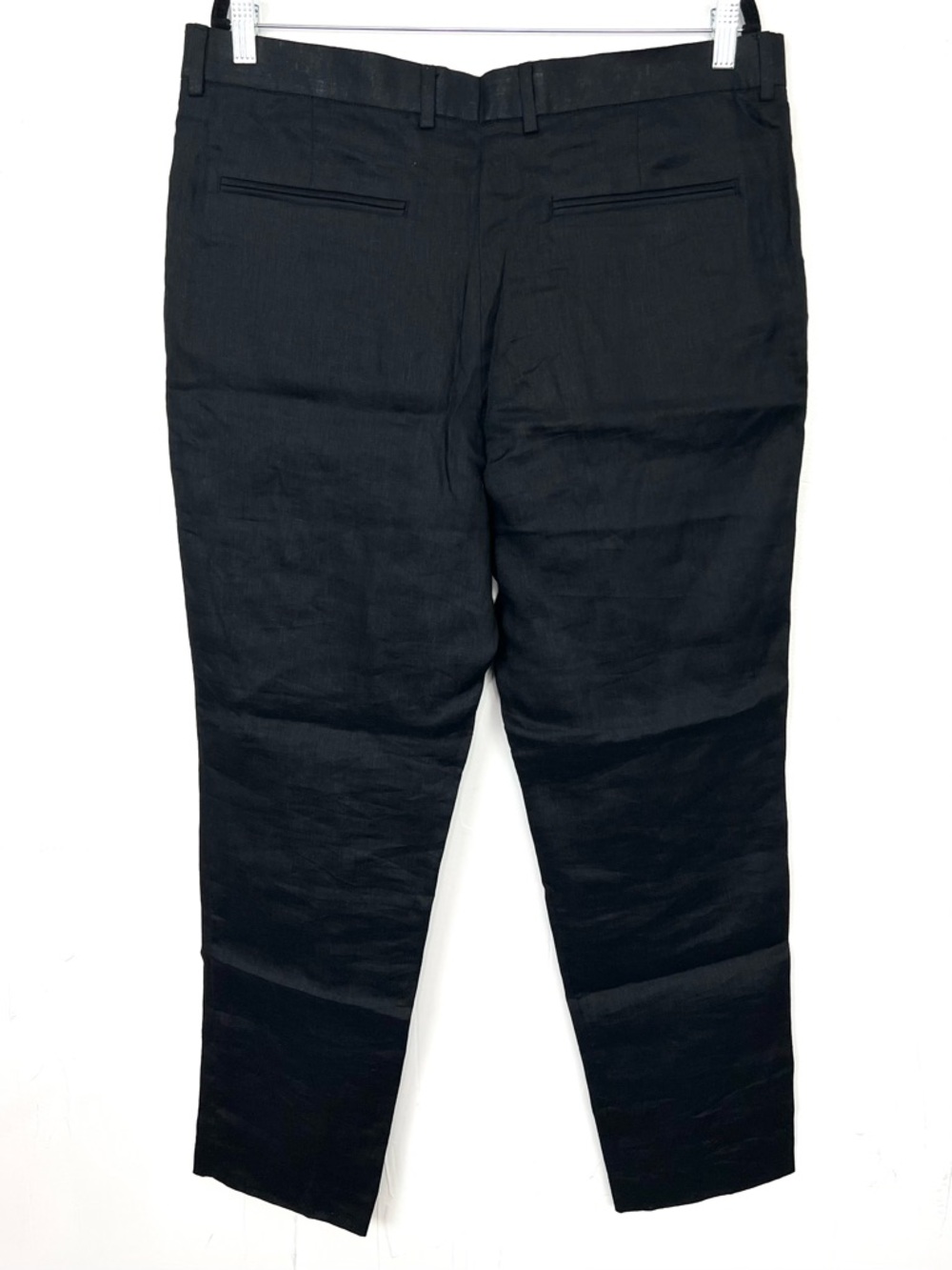 NWT H&M 100% Linen Black Dress Pants Men's Size 38 Waist - Picture 4 of 5
